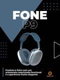 Fone Headphone Wireless Extra Bass P9 Air Top Max