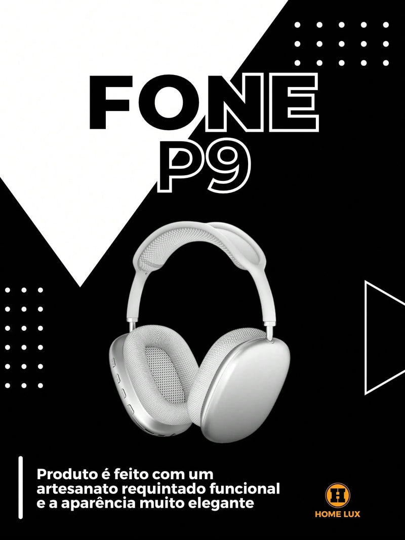 Fone Headphone Wireless Extra Bass P9 Air Top Max