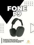 Fone Headphone Wireless Extra Bass P9 Air Top Max