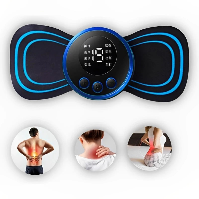 Mini Massageador EMS Estimulador Elétrico De Pescoço Portátil Para Alívio Da Dor Muscular Cervical