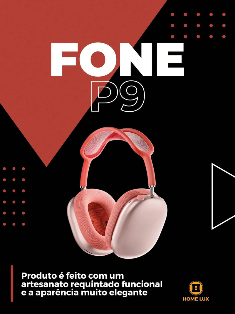 Fone Headphone Wireless Extra Bass P9 Air Top Max