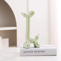 Creative Long Neck Balloon Dog Abstract Ceramic Ornaments Sculpture Study Room Statue Home Office Accessories Decoration Gift