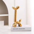 Creative Long Neck Balloon Dog Abstract Ceramic Ornaments Sculpture Study Room Statue Home Office Accessories Decoration Gift