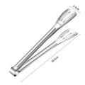 Anti-Slip Stainless Steel Kitchen Food Tongs Grill Meat Bread Serving Clip Barbecue Buffet Clamp Cooking Accessories 7/9/12 Inch